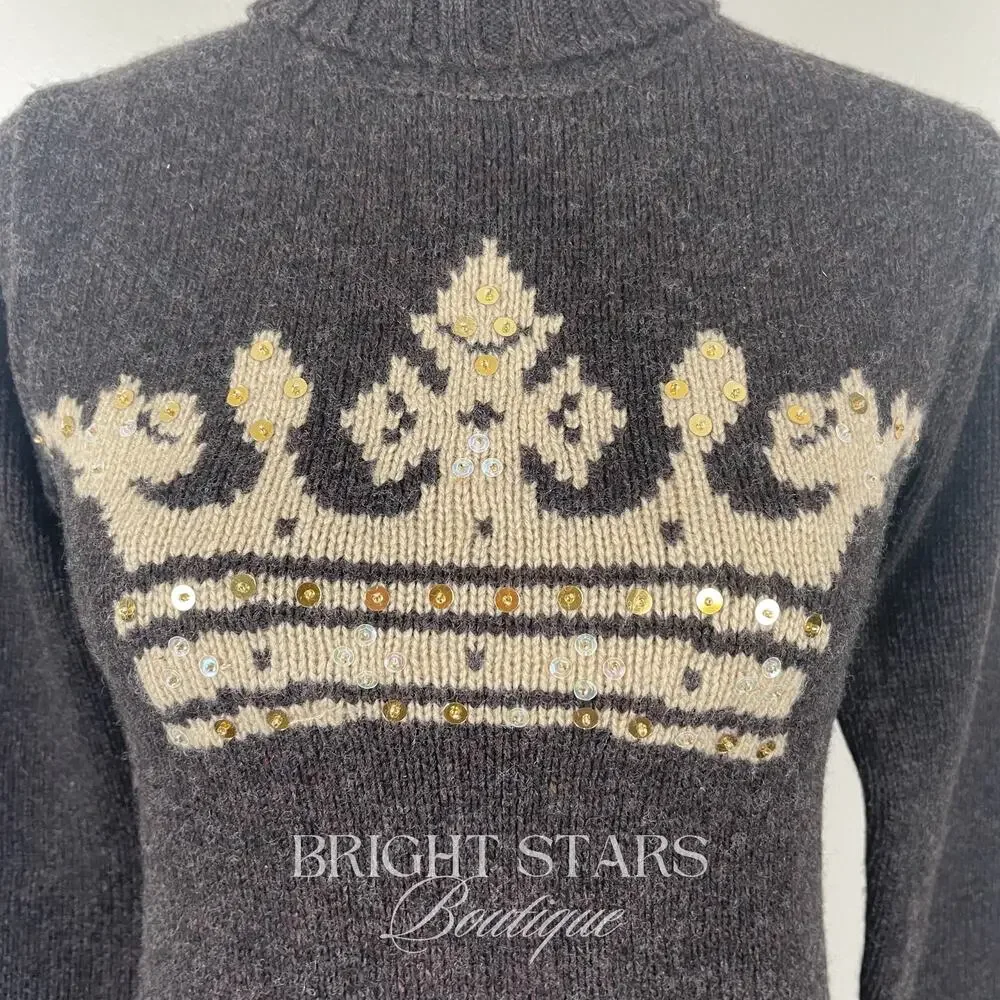 Extremely Rare Lambswool Turtleneck Sweater ASO Lorelai Gilmore Girls Crown VTG